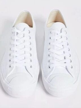 Converse Jack Purcell OX White Leather Sneakers 12